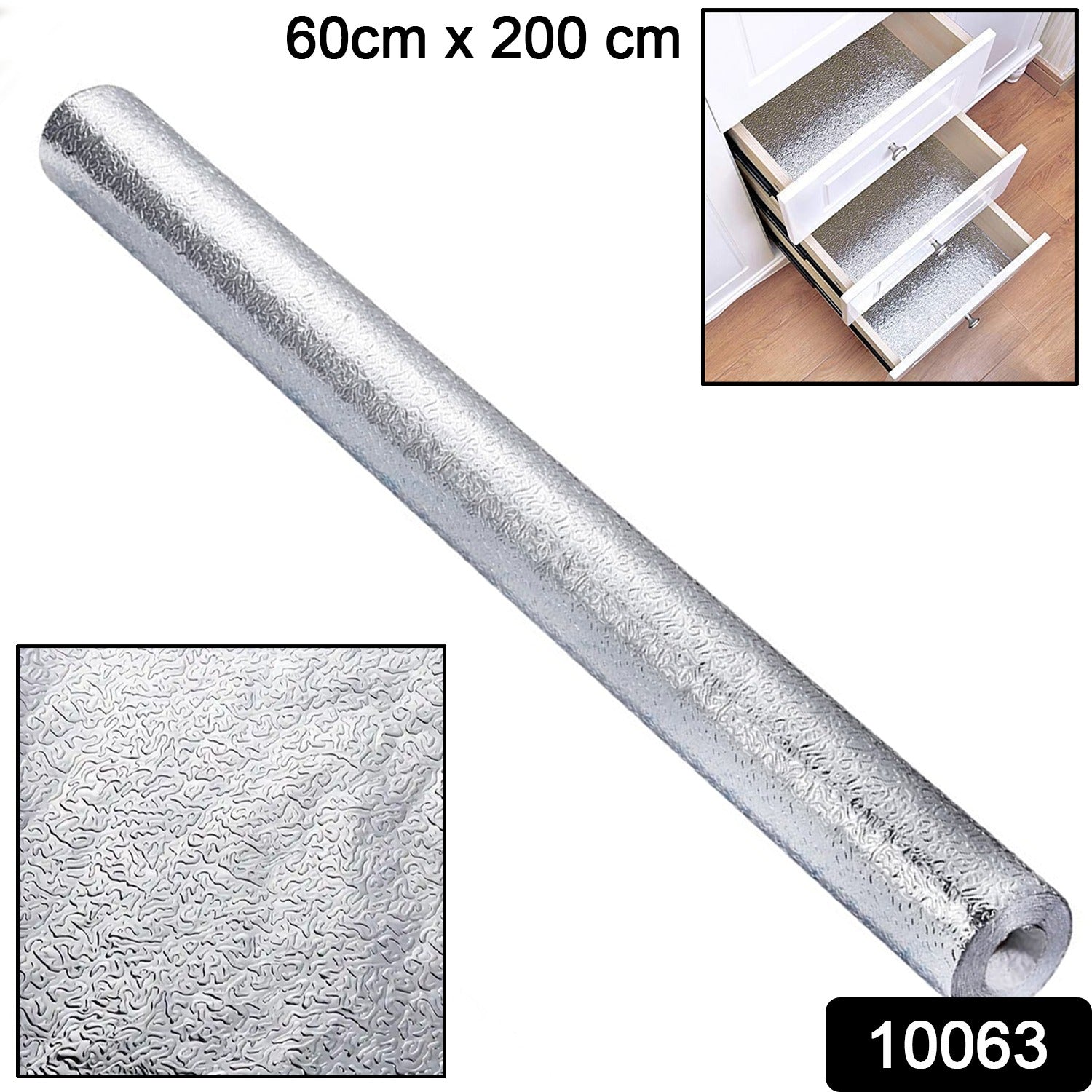 Self-adhesive Kitchen Back Splash Wallpaper Aluminum Foil Wall Paper (60200 Cm) Self-adhesive Kitchen Back Splash Wallpaper Aluminum Foil Wall Paper (60200 Cm)